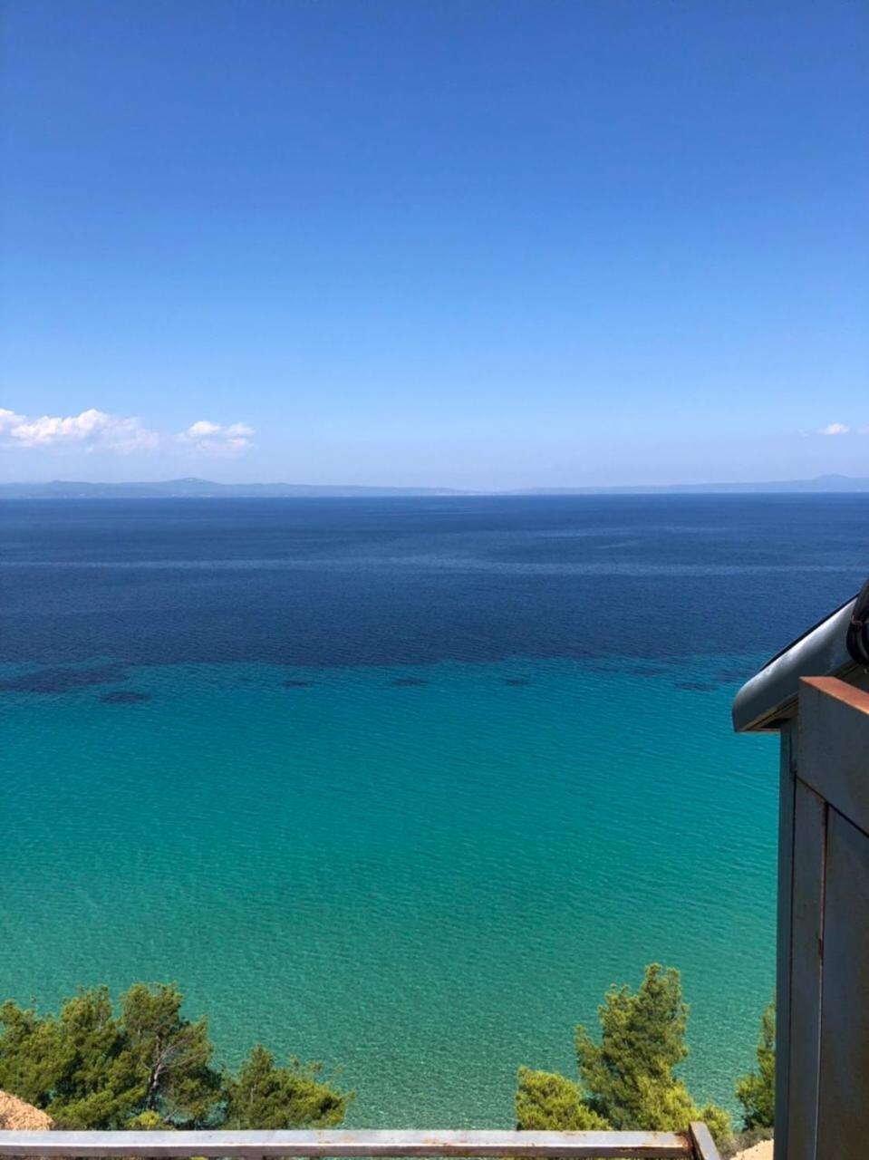 Blue Thea Luxury Villa In Afitos Bagian luar foto