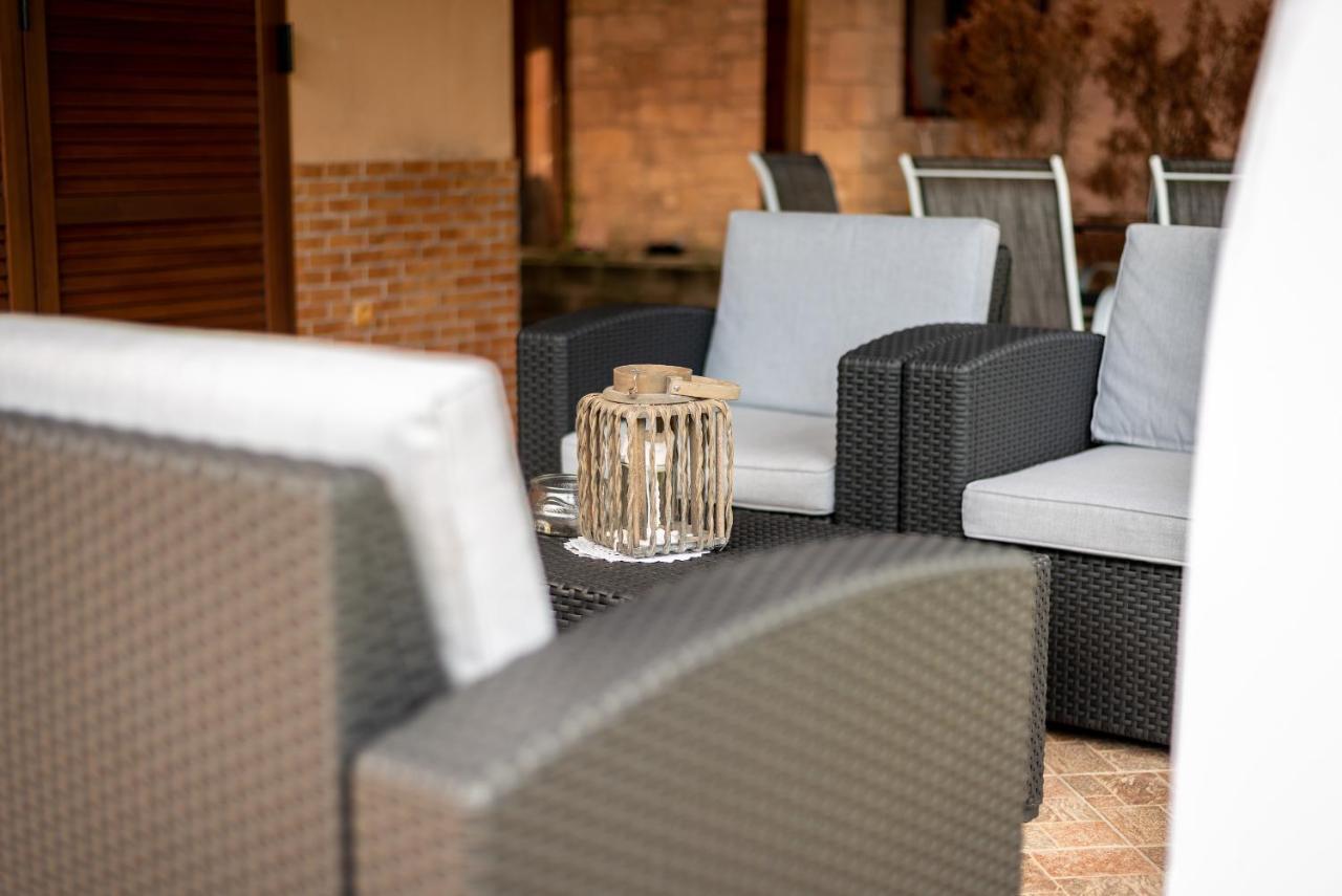 Blue Thea Luxury Villa In Afitos Bagian luar foto